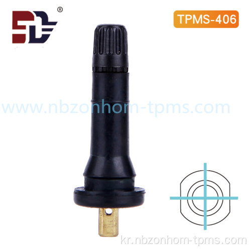 TPMS 고무 스냅인 타이어 밸브 TP406
